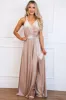Classic Wrap Maxi Dress: Champagne VELVET sold by Bella and Bloom