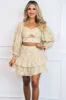 Chance of Sun Floral Two Piece Set: Mauve/Yellow Multi sold by Bella and Bloom
