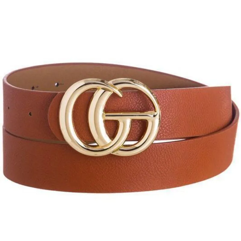 RESTOCK: Label Lover Belt: Cognac sold by Bella and Bloom