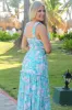 Island Feeling Two Piece Set: Blue/Pink Multi sold by Bella and Bloom