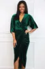 Loving You Is Easy Midi Dress: Emerald VELVET sold by Bella and Bloom