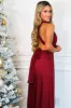 Classic Wrap Maxi Dress: Burgundy sold by Bella and Bloom