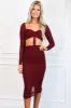 Walk on By Two Piece Set: Burgundy sold by Bella and Bloom