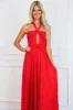 Misha Cutout Pleated Maxi Dress: Red sold by Bella and Bloom
