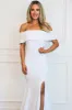 Timeless Beauty Off Shoulder Sequin Maxi Dress: White Velvet sold by Bella and Bloom