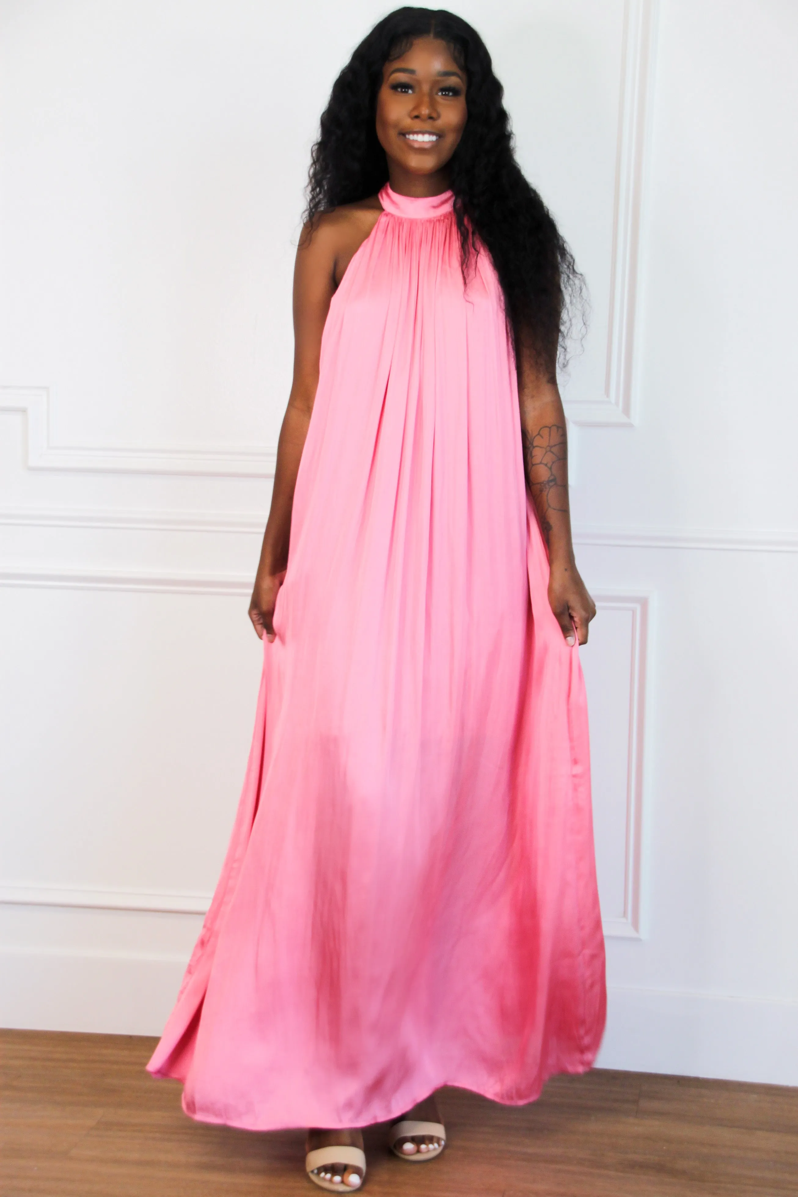 Sending Love Letters Maxi Dress: Pink sold by Bella and Bloom product image thumbnail 2
