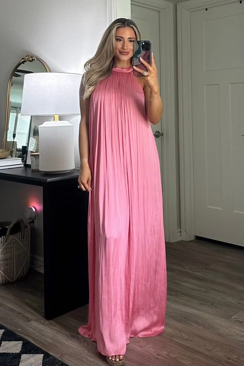 Sending Love Letters Maxi Dress: Pink sold by Bella and Bloom