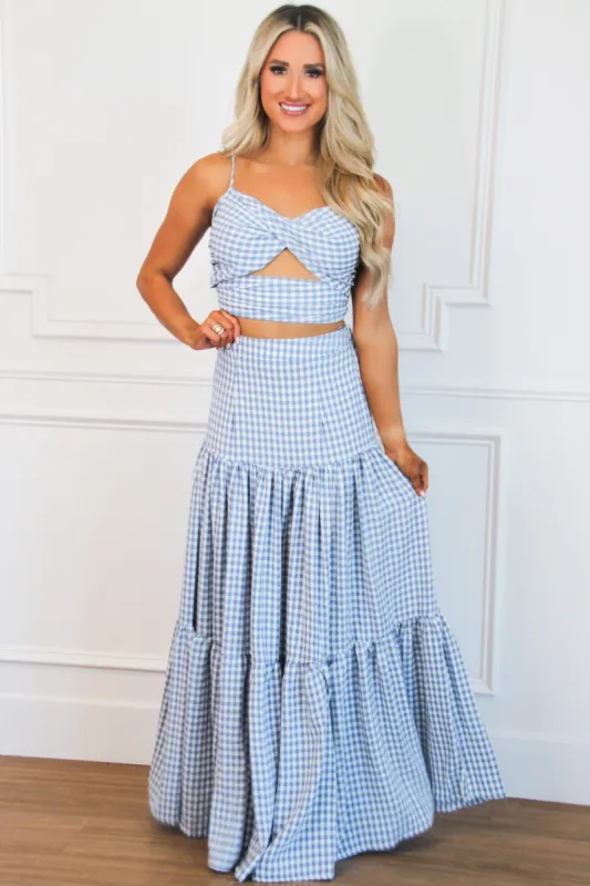 Picnic in the Park Two Piece Set: Indigo sold by Bella and Bloom