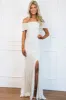 Timeless Beauty Off Shoulder Sequin Maxi Dress: Champagne sold by Bella and Bloom