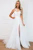Garden Wedding One Shoulder Floral Applique Tulle Wedding Dress: Off White sold by Bella and Bloom