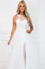 Garden Wedding One Shoulder Floral Applique Tulle Wedding Dress: Off White sold by Bella and Bloom