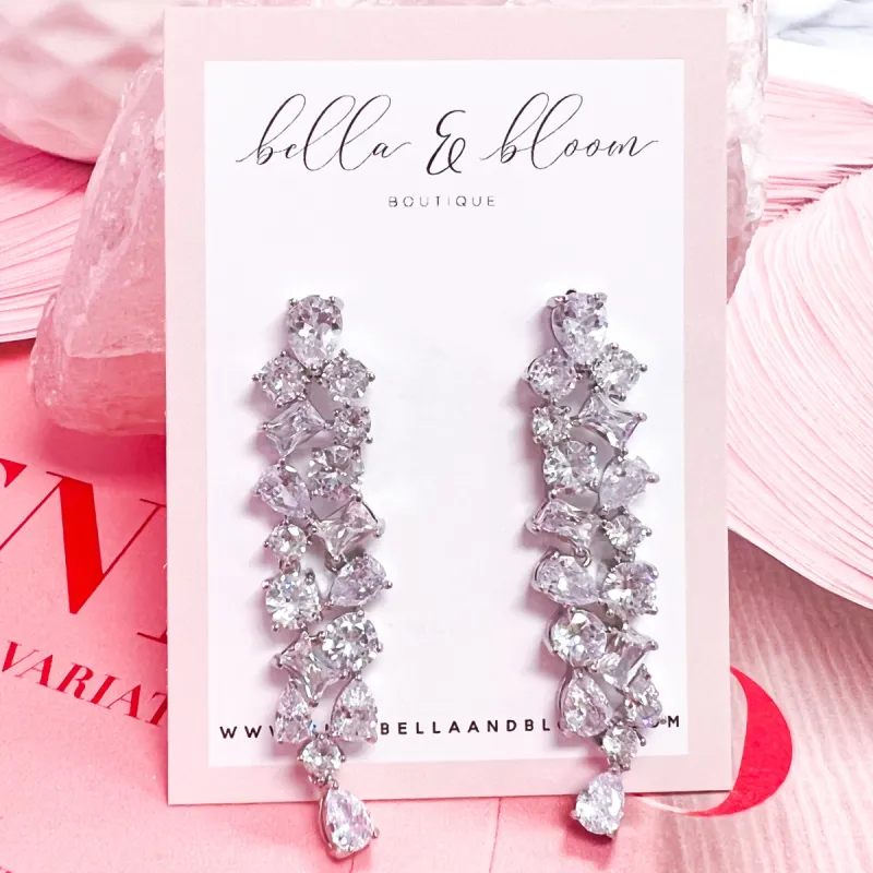 Fall For You Earrings: Silver sold by Bella and Bloom
