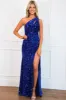 Eclipse Sequin Maxi Dress: Royal Blue sold by Bella and Bloom