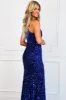 Eclipse Sequin Maxi Dress: Royal Blue sold by Bella and Bloom