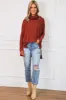 Plain and Simple Oversized Thermal Top: Brick sold by Bella and Bloom