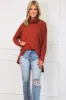 Plain and Simple Oversized Thermal Top: Brick sold by Bella and Bloom