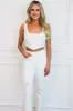 Irving Tummy Control Distressed Straight Denim: White sold by Bella and Bloom