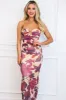 Blooming Orchard Floral Midi Dress: Plum/Mauve Multi sold by Bella and Bloom