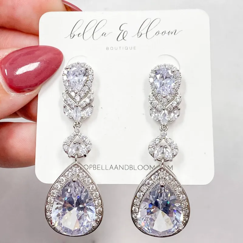 Marry Me Earrings: Silver sold by Bella and Bloom