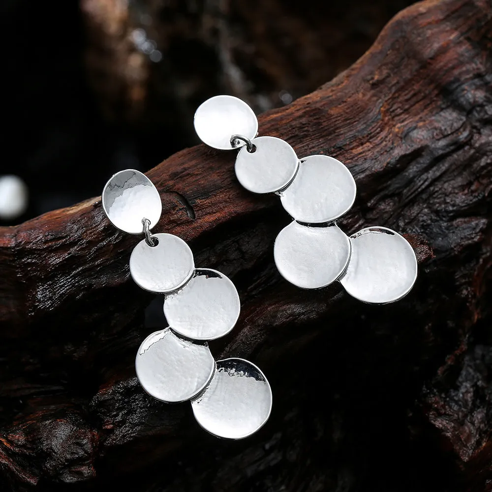 Fashion personality geometric matching medium and long earrings 619607741285 sold by Cocomelody