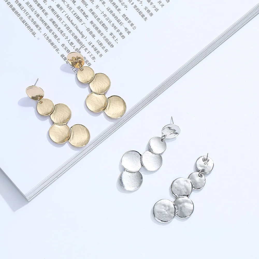 Fashion personality geometric matching medium and long earrings 619607741285 sold by Cocomelody product image thumbnail 4