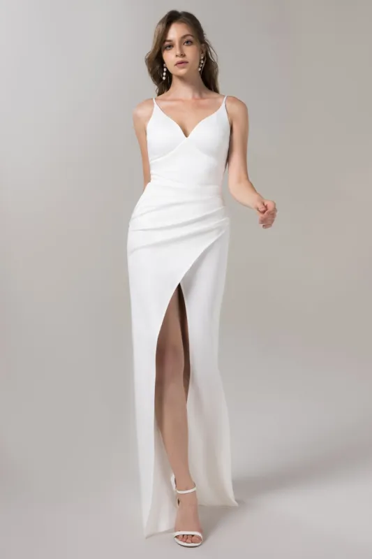 Mermaid Floor Length Elastic Knitted Fabric Wedding Dress CW2625 sold by Cocomelody