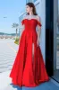 A-Line Floor Length Forged Chiffon Prom Dress CS0485 sold by Cocomelody