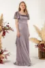 Sheath Sweep Acetate Satin Bridesmaid Dress Formal Dresses CB0511 sold by Cocomelody