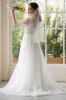 A-Line Sweep-Brush Train Lace Tulle Wedding Dress CW3306 sold by Cocomelody