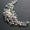 Bridal handmade hair accessories pearl comb 591834062390 sold by Cocomelody