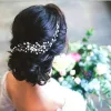 Bridal handmade hair accessories pearl comb 591834062390 sold by Cocomelody