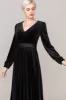 Sheath-Column Floor Length Velvet Dress CS0332 sold by Cocomelody