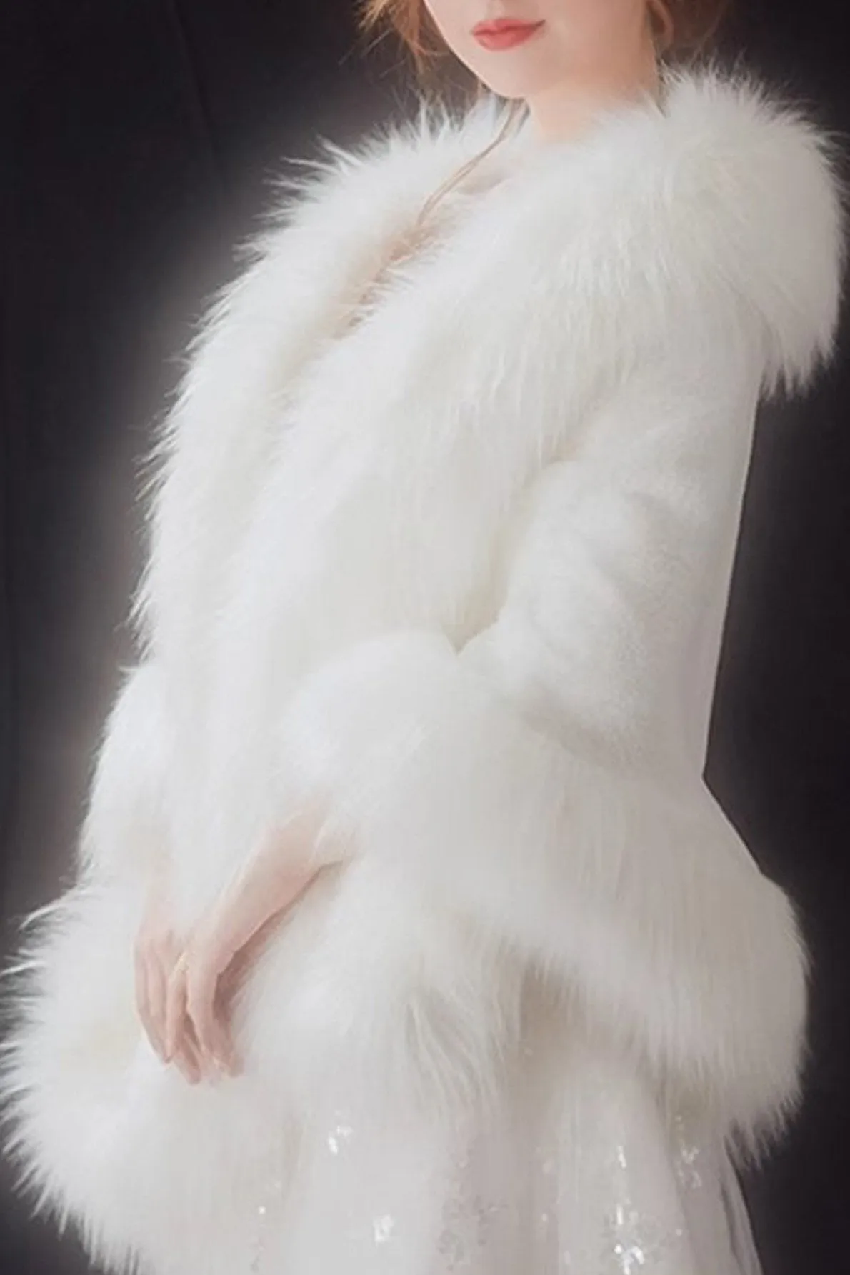 Faux Fur Shawl with CJ0134 sold by Cocomelody product image thumbnail 4