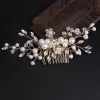 Pearl Bride Hair Comb Wedding Hair Accessories for Brides 597087436525 sold by Cocomelody
