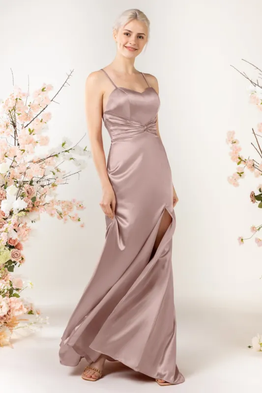 Sheath Luxe Satin Bridesmaid Dress Formal Dresses CB0507 sold by Cocomelody