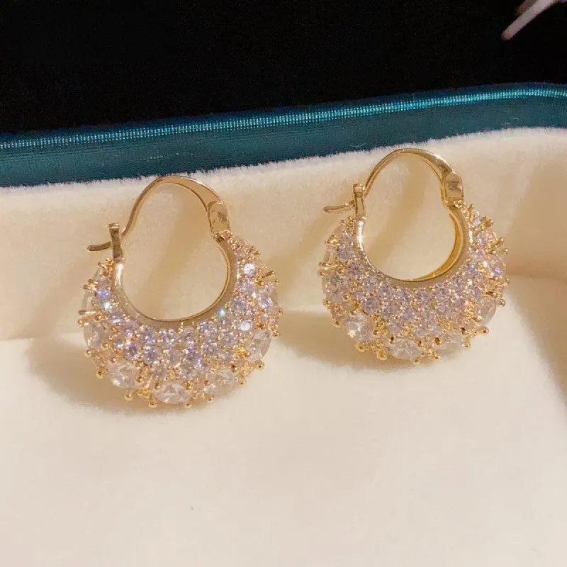 Micro-encrusted zircon bag earrings 693037597905 sold by Cocomelody
