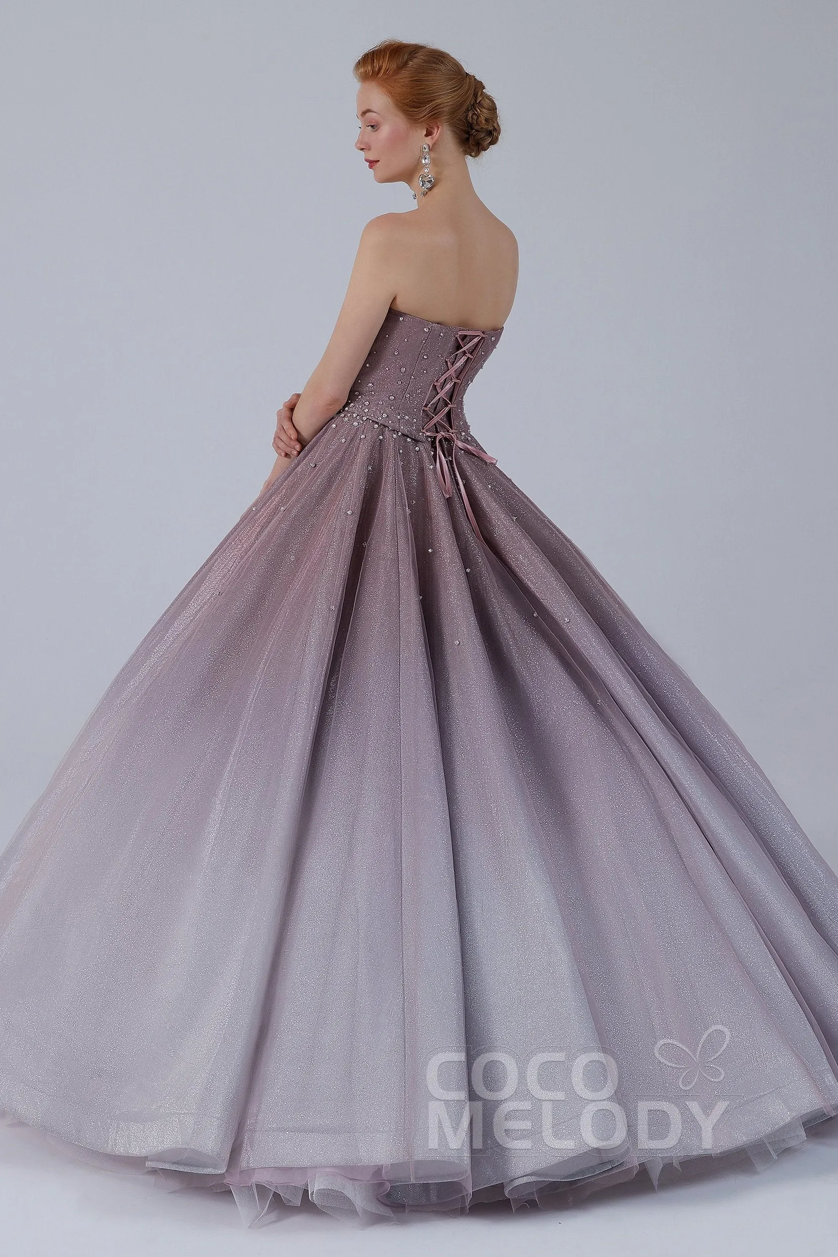 Ball Gown Floor Length Compound Ombre Wedding Dress CW2141 sold by Cocomelody product image thumbnail 5