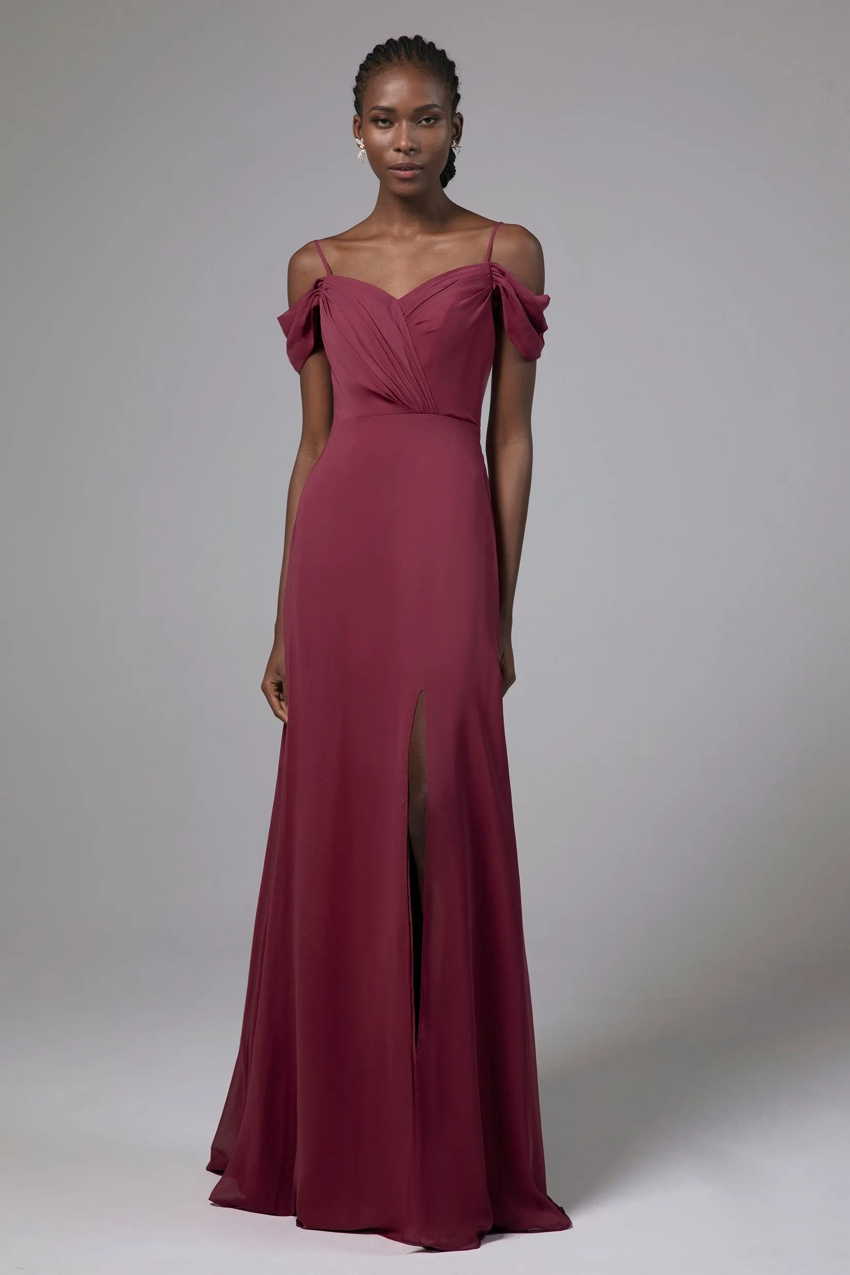 A-Line Floor Length Chiffon Bridesmaid Dress Formal Dresses CB0412 sold by Cocomelody