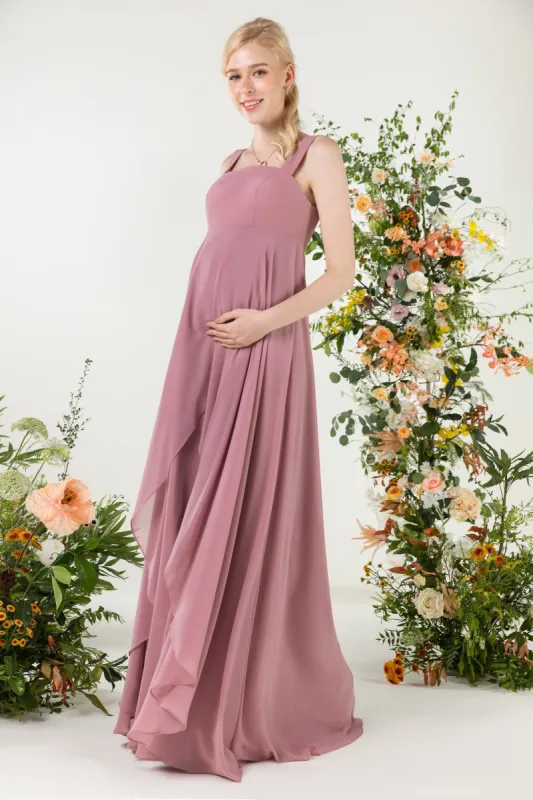 A-Line Sweep-Brush Train Chiffon Bridesmaid Dress CB0473M sold by Cocomelody