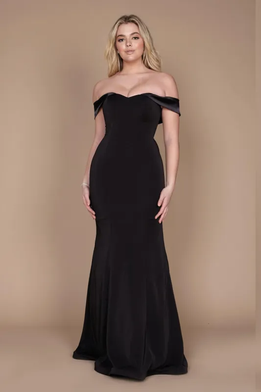 Trumpet-Mermaid Sweep-Brush Train Stretch Satin Dress CM0099 sold by Cocomelody