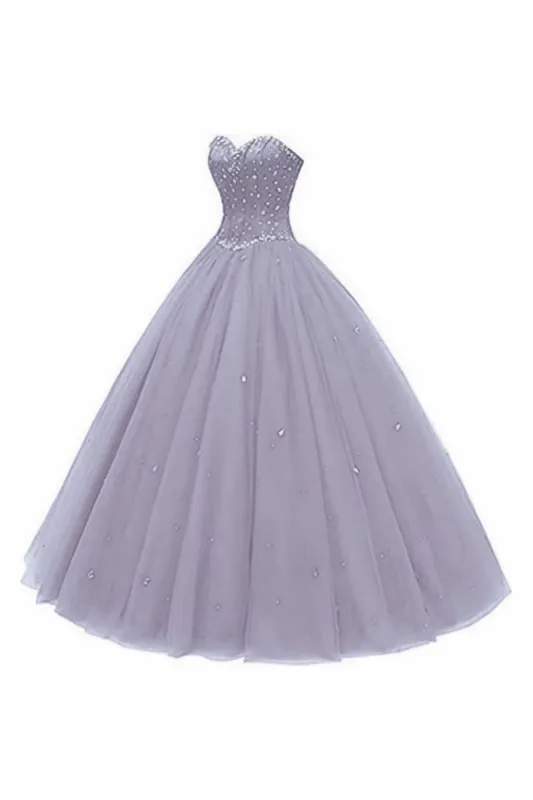Princess Floor Length Tulle Prom Dress CS0425 sold by Cocomelody