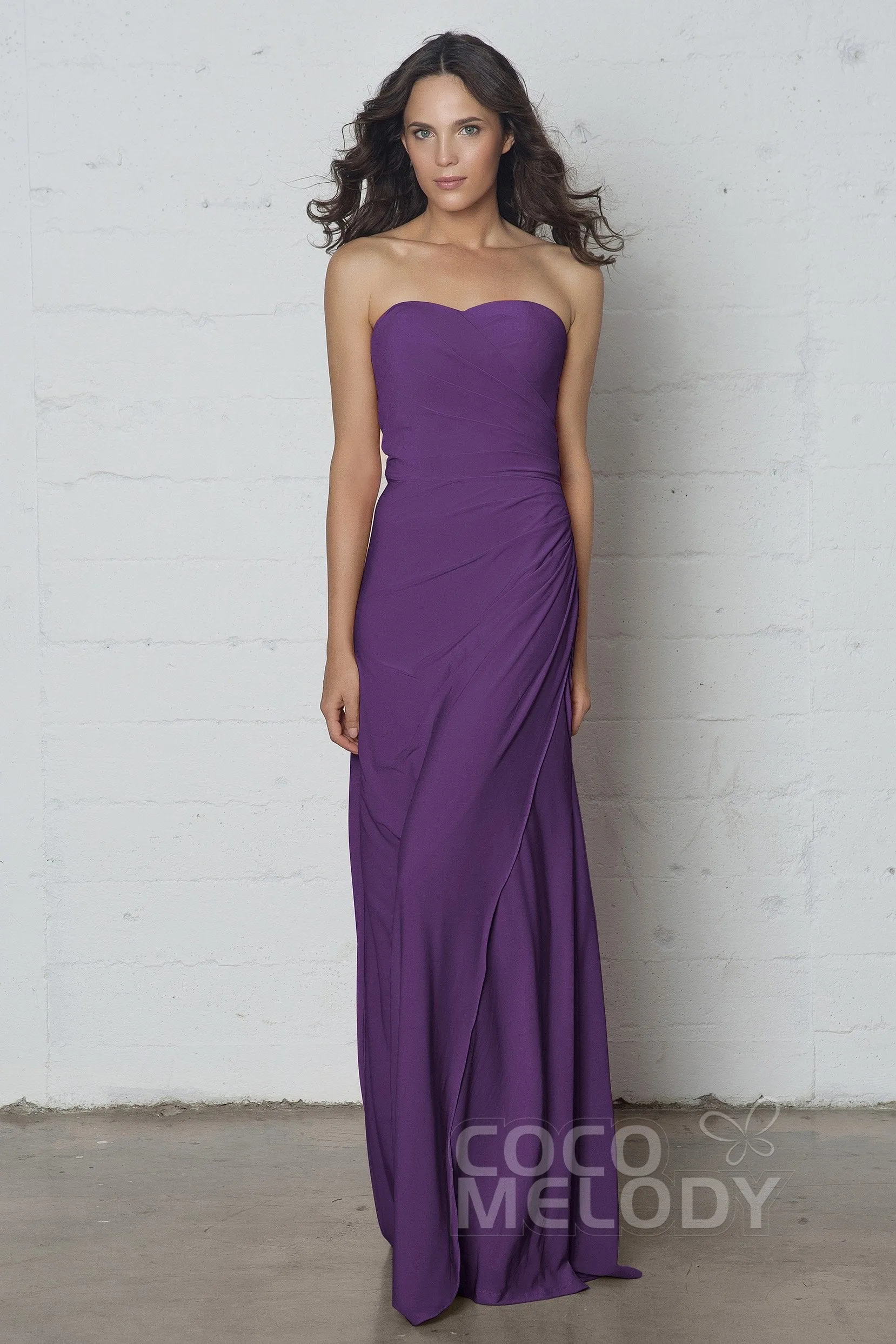 Sheath-Column Floor Length Knitted Fabric Dress COZF17018 sold by Cocomelody product image thumbnail 4