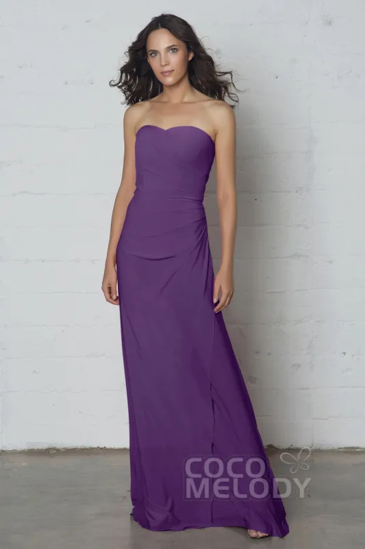 Sheath-Column Floor Length Knitted Fabric Dress COZF17018 sold by Cocomelody