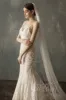 Elegant One-tier Cut Edge Tulle Chapel Veils Pearls CV0199 sold by Cocomelody