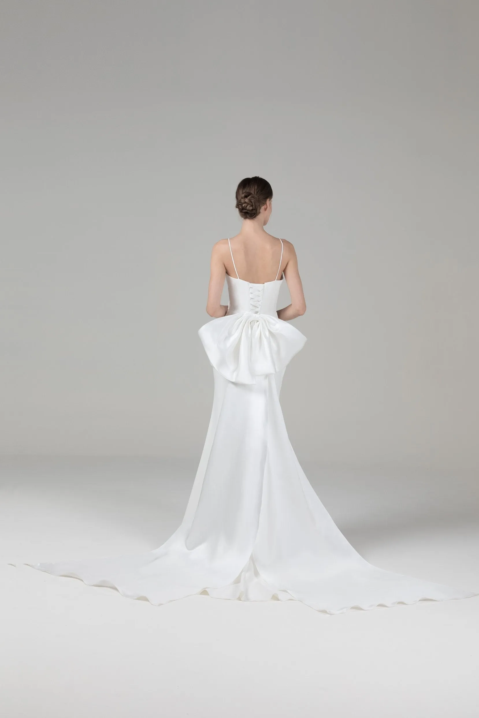 Trumpet Court Train Elastic Cloth Wedding Dress CW2573 sold by Cocomelody product image thumbnail 2