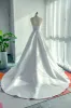 A-Line Court Train Mikado Wedding Dress CW3124 sold by Cocomelody