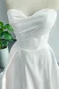 A-Line Court Train Mikado Wedding Dress CW3124 sold by Cocomelody