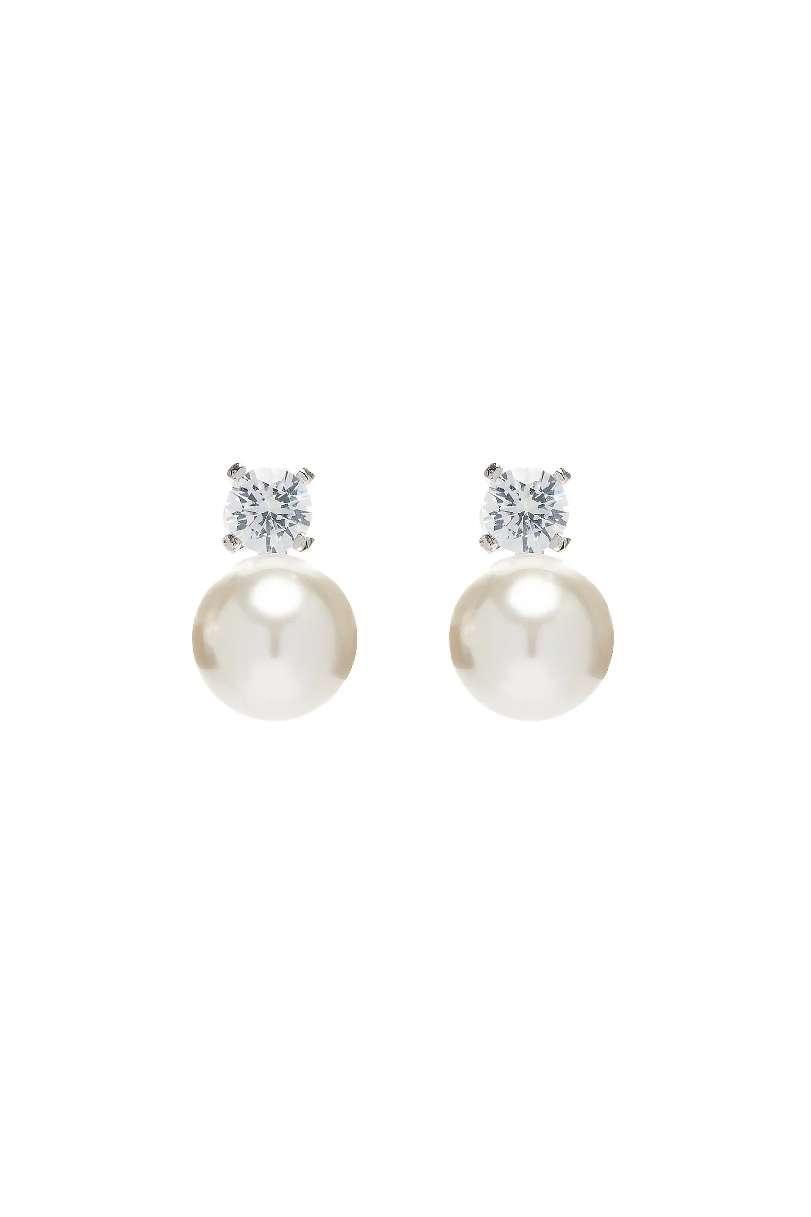 Alloy Earrings with Imitation Pearl CE0135 sold by Cocomelody
