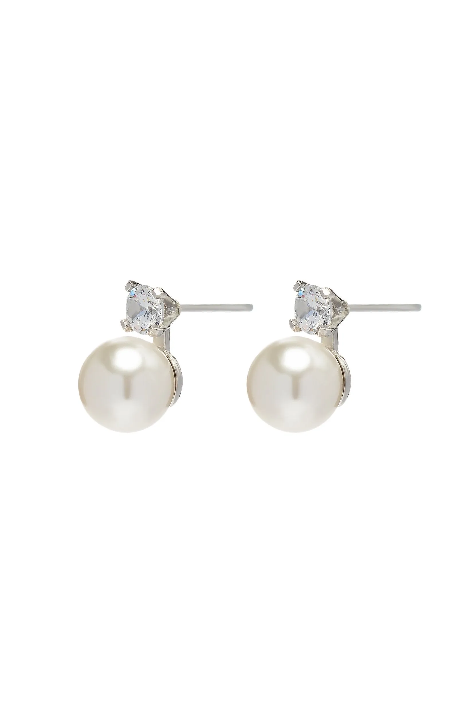 Alloy Earrings with Imitation Pearl CE0135 sold by Cocomelody product image thumbnail 3