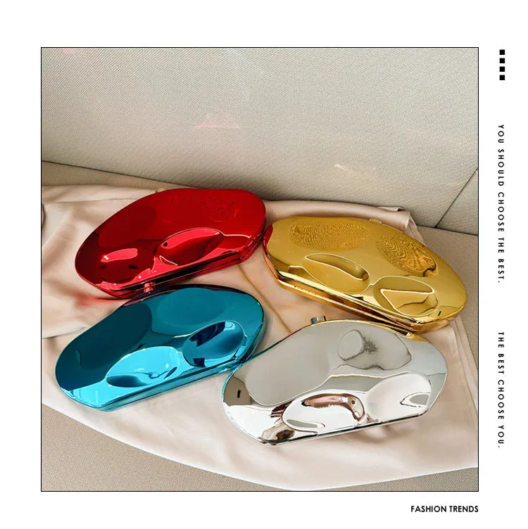 Niche design metal acrylic bag shaped stone hand bag banquet fashion exquisite small bag 799845346236 sold by Cocomelody product image thumbnail 2